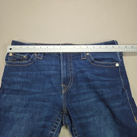 True Religion Jennie Curvy Mid Rise Super Skinny Jeans Dark Wash Women Size 33 - Picture 10 of 12